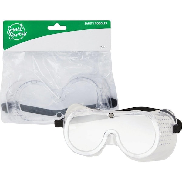 Smart Savers Clear Frame Safety Goggles with Anti-Fog Clear Lenses CC101109 - main